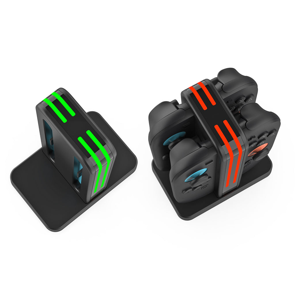 Dobe NS2 4 Slot Standing Charging Dock Black (TNS-3171 Black)