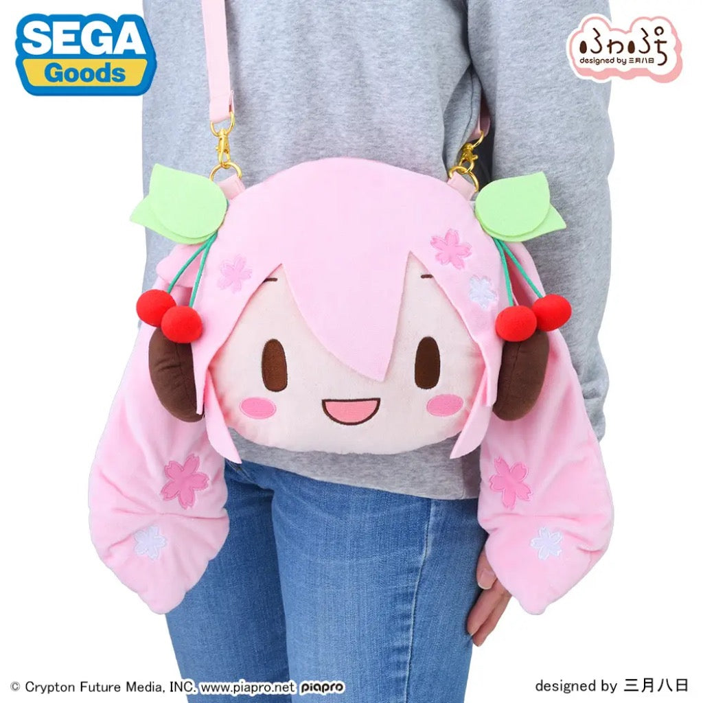 Fuwa Petit Sakura Miku Face Shoulder Bag (M)
