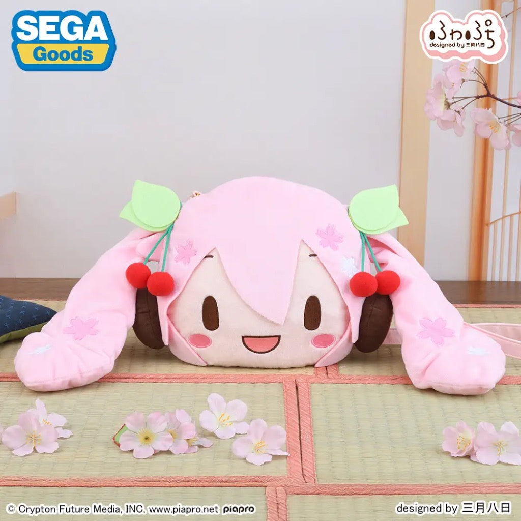 Fuwa Petit Sakura Miku Face Shoulder Bag (M)