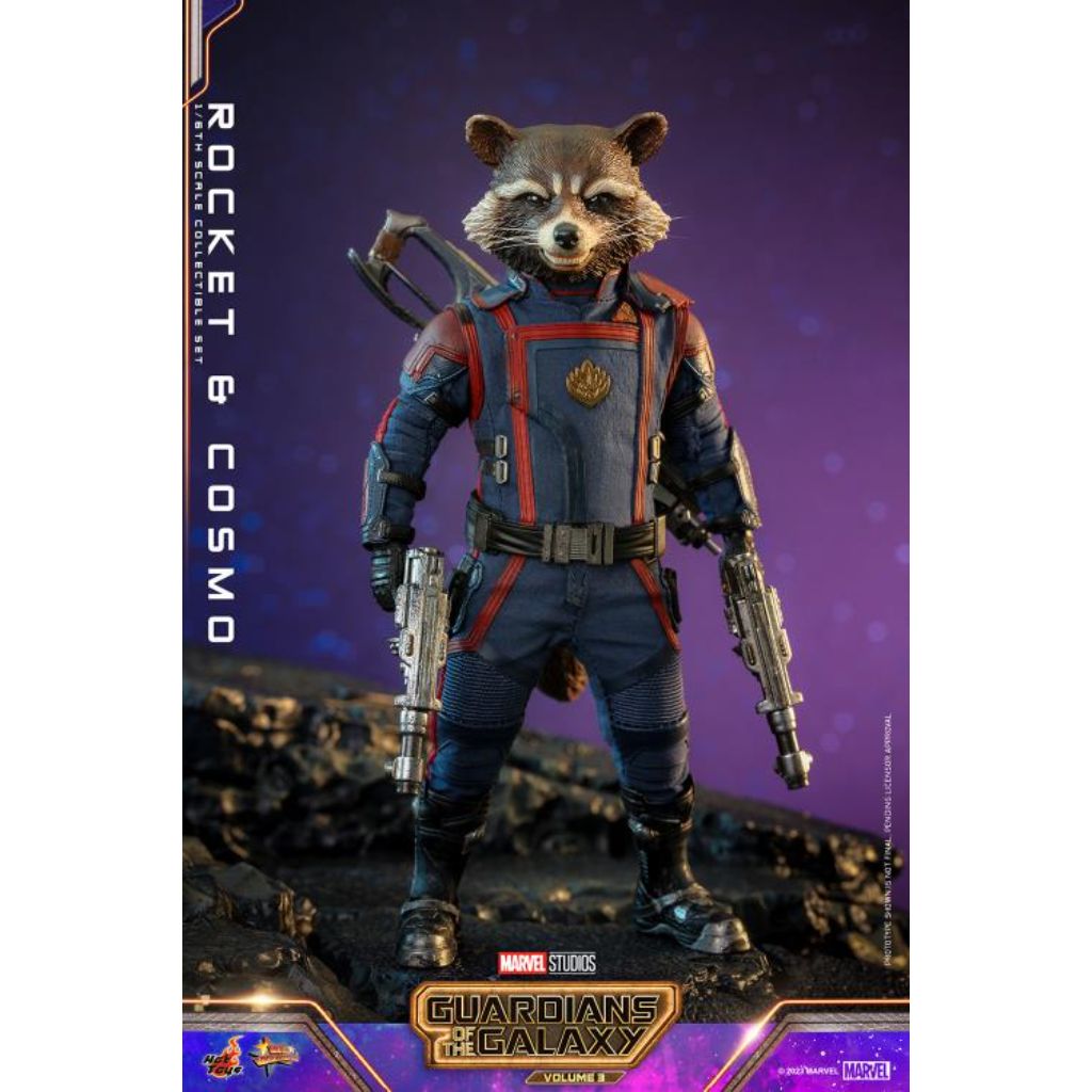 MMS708 Guardians of the Galaxy Vol. 3 - 1/6 Rocket and Cosmo Collectible Set