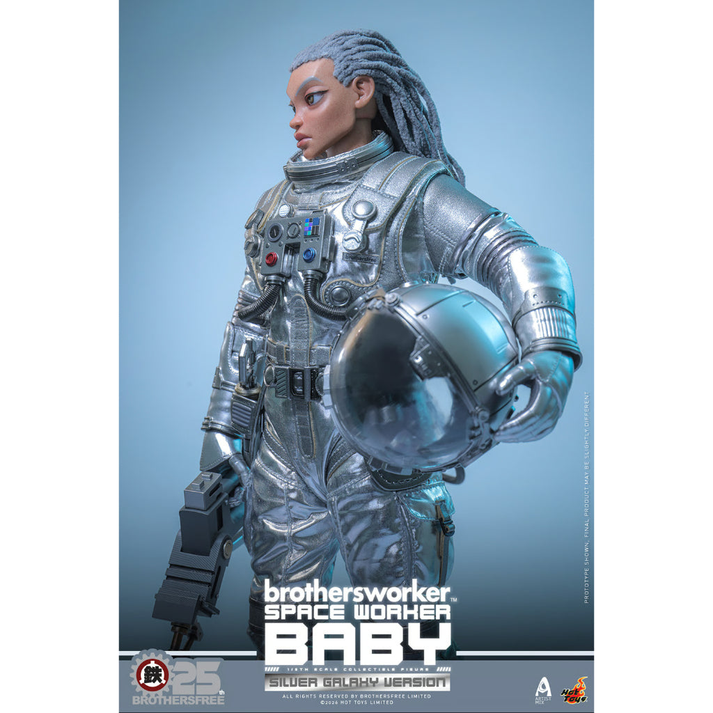 AMC041 Brothersfree x Hot Toys - 1/6th scale Space Worker Baby (Brothersfree 25th Silver Galaxy Version)