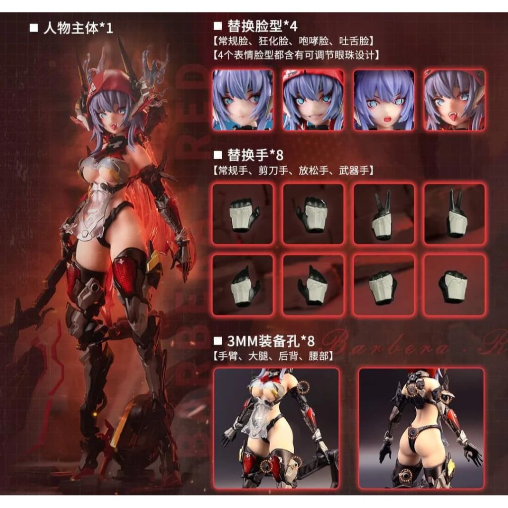 Thunderbolt Squad - 1/9th Scale Barbara Red (Animester X Nuclear Gold Collaboration)