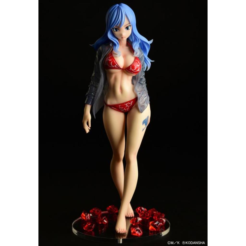 Fairy Tail - Juvia Lockser Gravure Style Red Bikini Wet See-Through Shirt Sp