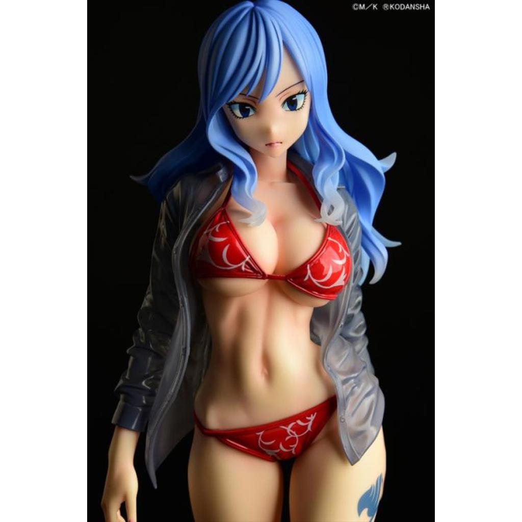 Fairy Tail - Juvia Lockser Gravure Style Red Bikini Wet See-Through Shirt Sp