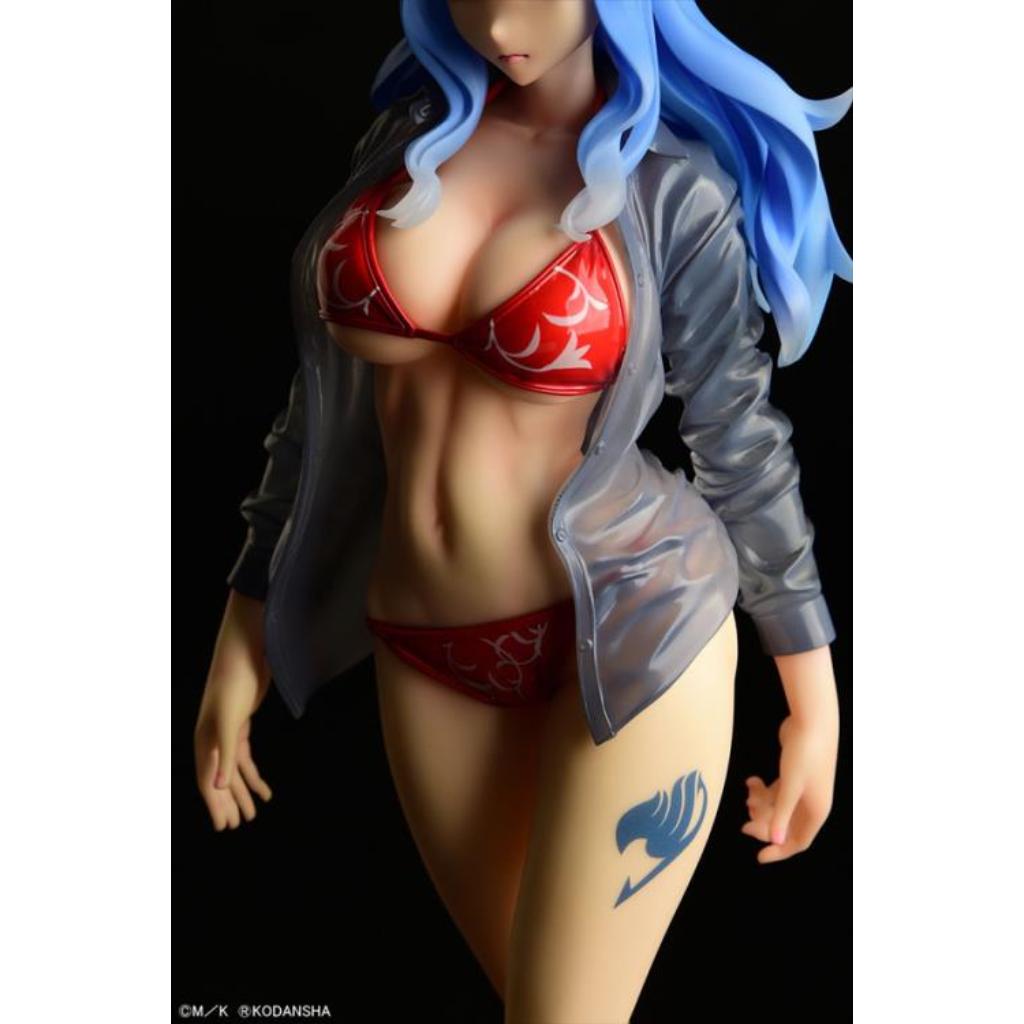 Fairy Tail - Juvia Lockser Gravure Style Red Bikini Wet See-Through Shirt Sp