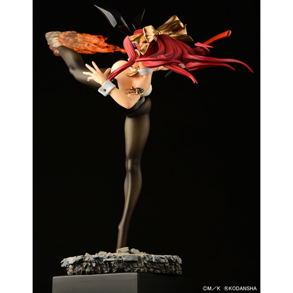ORCATOYS Fairy Tail - Erza Scarlet High Kick Ver. Black Bunny Figurine