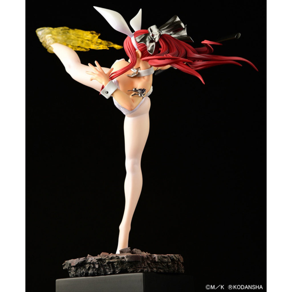 Fairy Tail - Erza Scarlet High Kick Ver. White Bunny Figurine