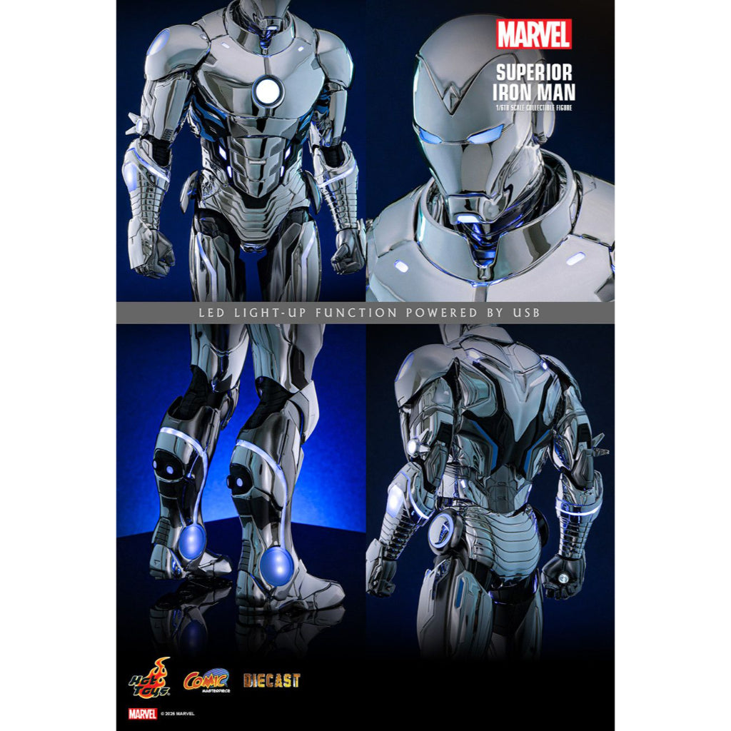 CMS026D73 - Marvel Comics 1/6th Scale Superior Iron Man