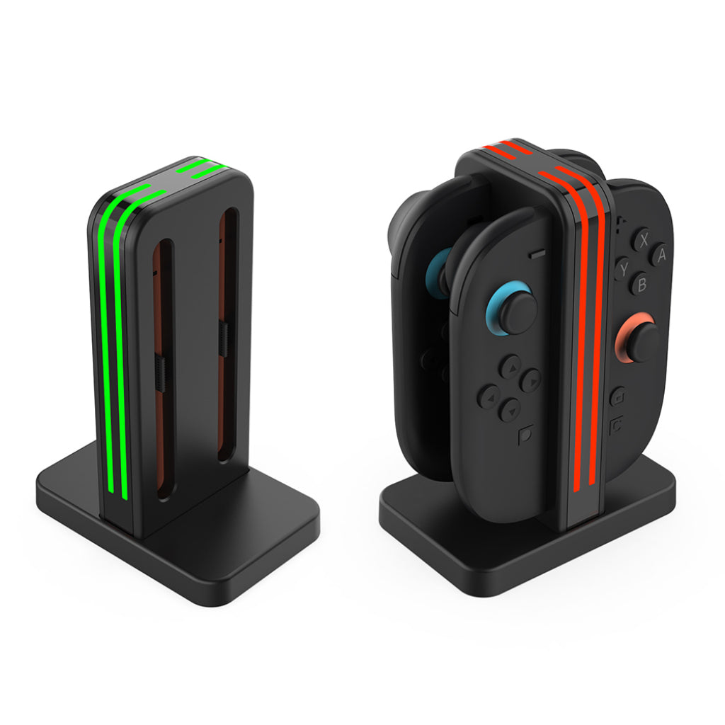 Dobe NS2 4 Slot Standing Charging Dock Black (TNS-3171 Black)