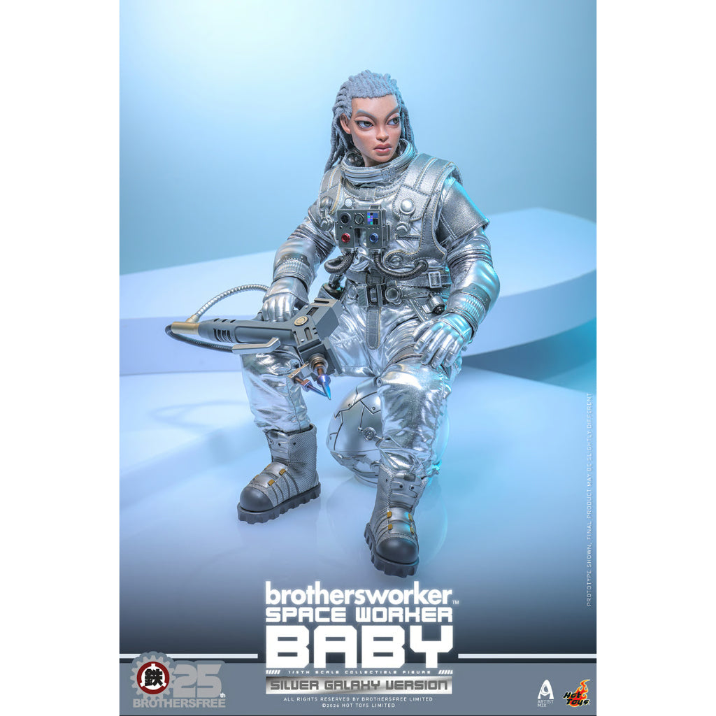 AMC041 Brothersfree x Hot Toys - 1/6th scale Space Worker Baby (Brothersfree 25th Silver Galaxy Version)