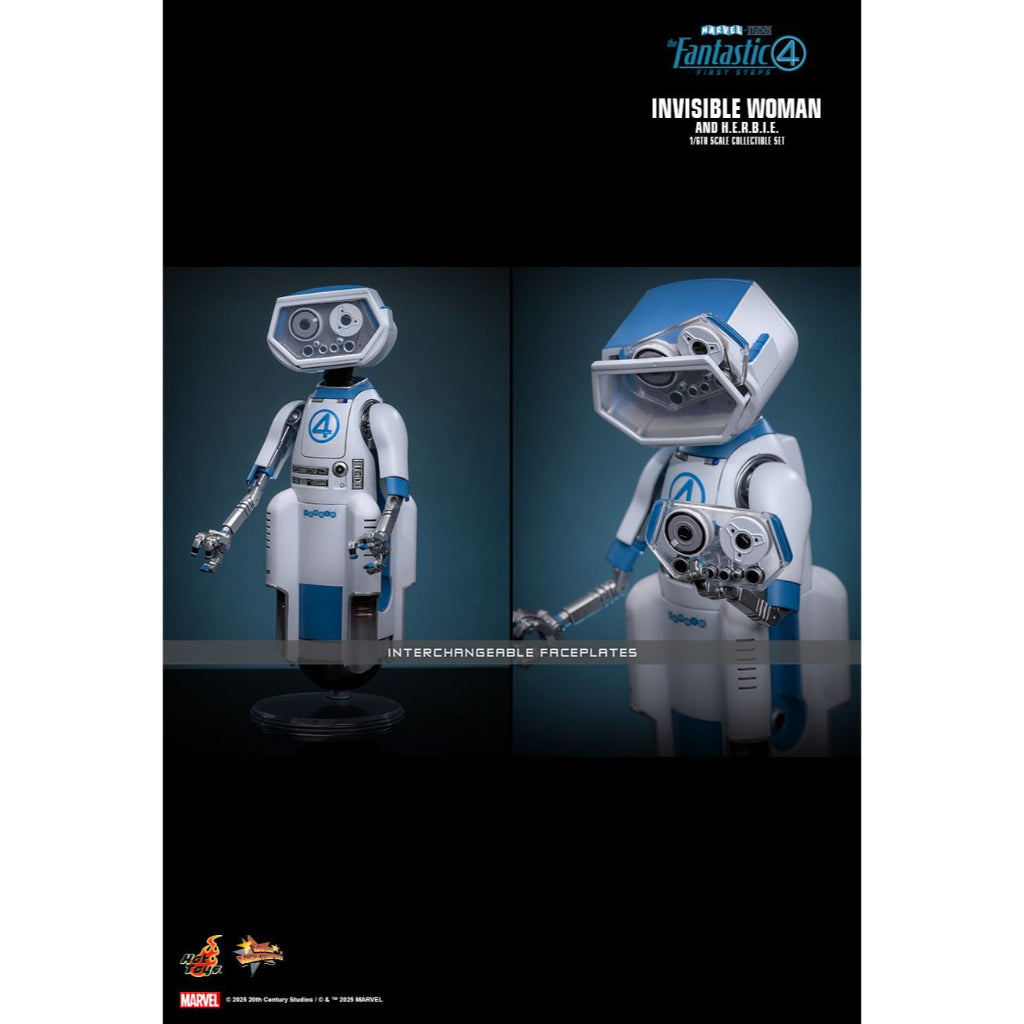 MMS824 - The Fantastic Four: First Steps - 1/6th Scale Invisible Woman and H.E.R.B.I.E. Collectible Set