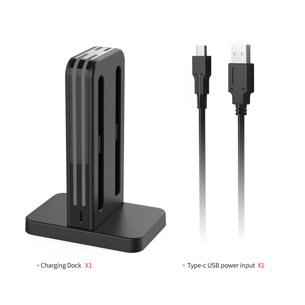 Dobe NS2 4 Slot Standing Charging Dock Black (TNS-3171 Black)
