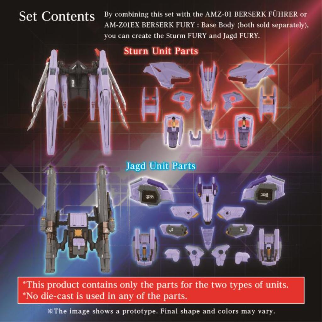 Adamas Machina Zoids AM-Z01CP Berserk Fuhrer Unit Set (No Body Model)