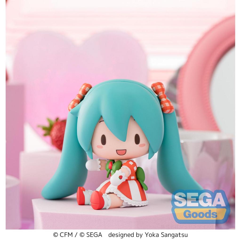 Hatsune Miku X Love And Berry Dress Up And Dance! Fuwapuchi Deformed Figure - Lovely Strawberry