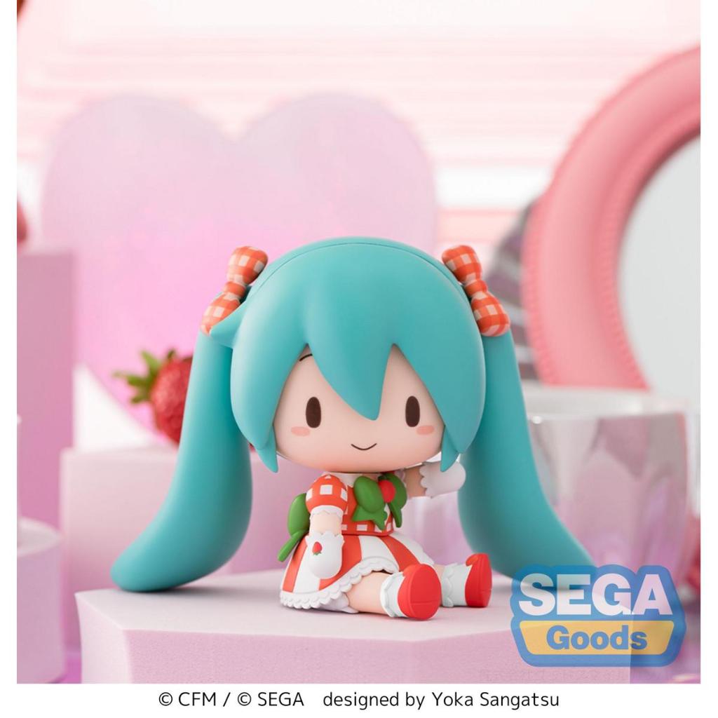 Hatsune Miku X Love And Berry Dress Up And Dance! Fuwapuchi Deformed Figure - Lovely Strawberry