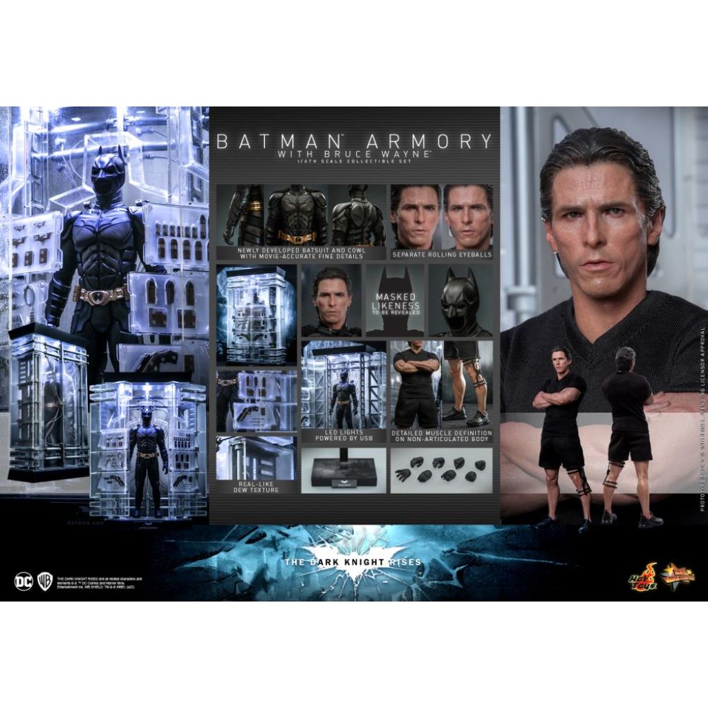 MMS702 The Dark Knight Rises - Batman Armory With Bruce Wayne