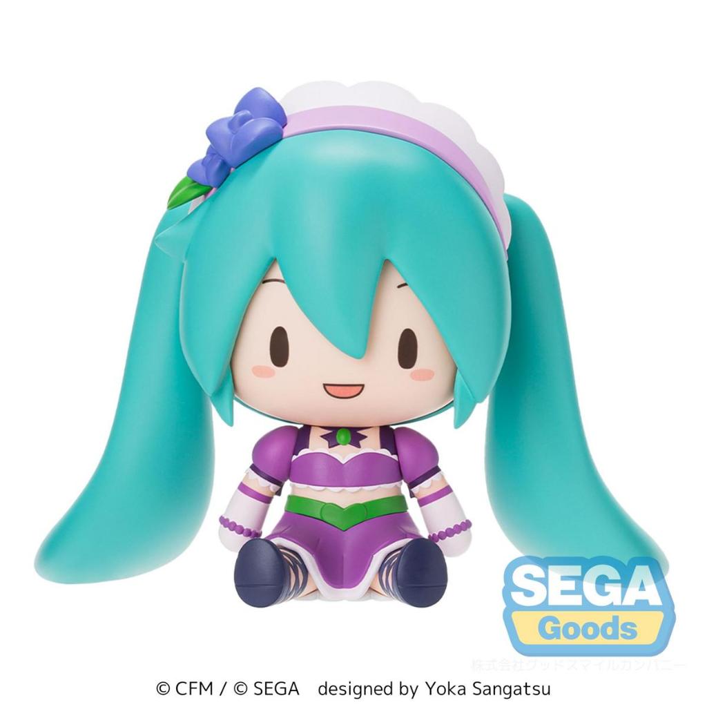 Hatsune Miku X Love And Berry Dress Up And Dance! Fuwapuchi Deformed Figure - Kirarin Purple