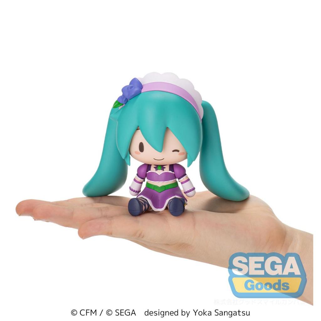Hatsune Miku X Love And Berry Dress Up And Dance! Fuwapuchi Deformed Figure - Kirarin Purple