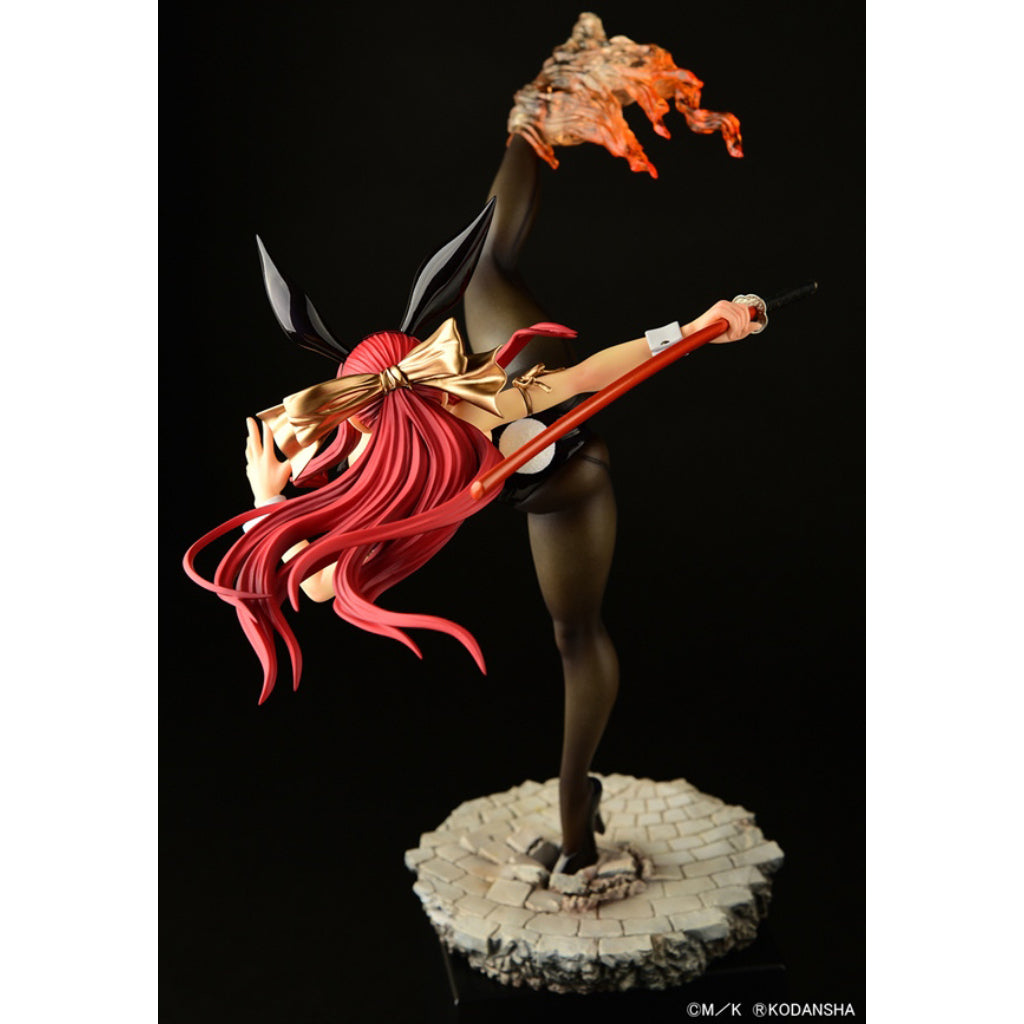 ORCATOYS Fairy Tail - Erza Scarlet High Kick Ver. Black Bunny Figurine