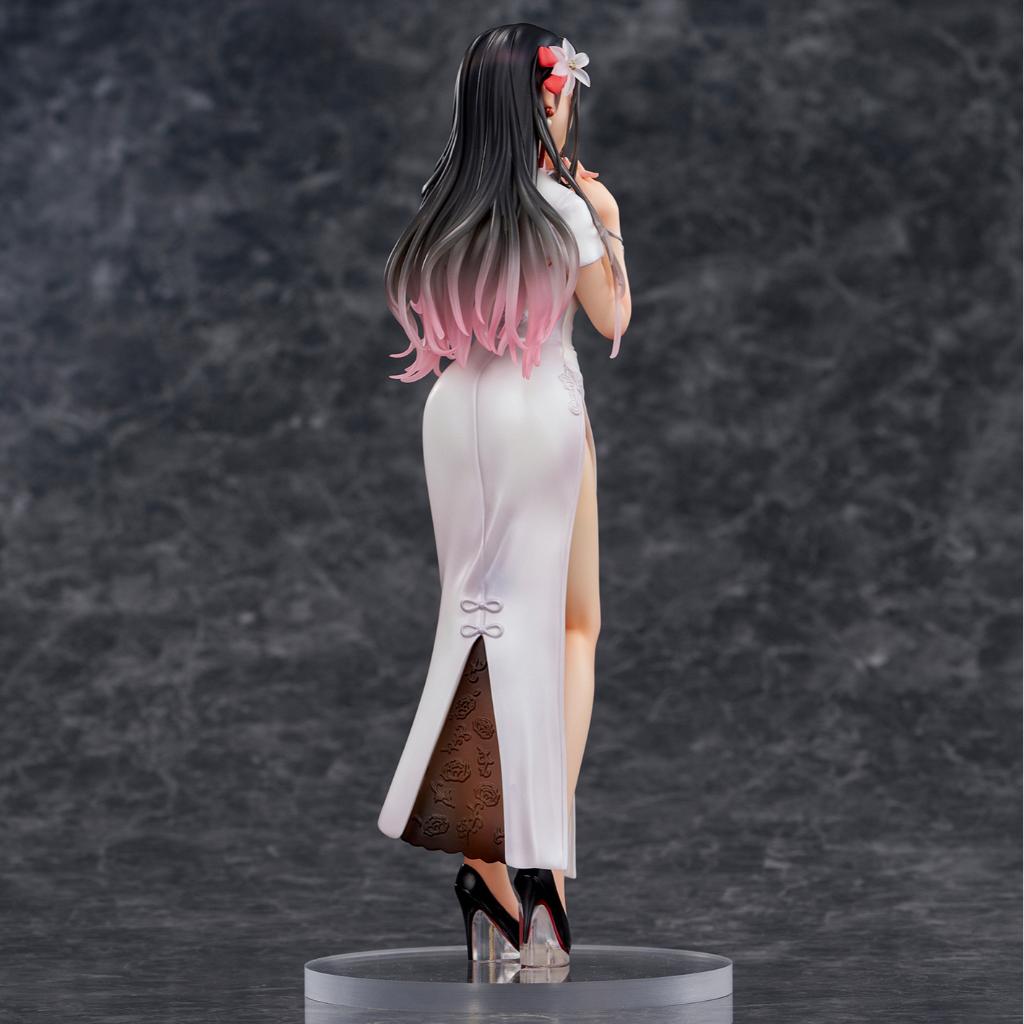 Mai Okuma Illustration - Healing White Chinese Dress Lady Figurine