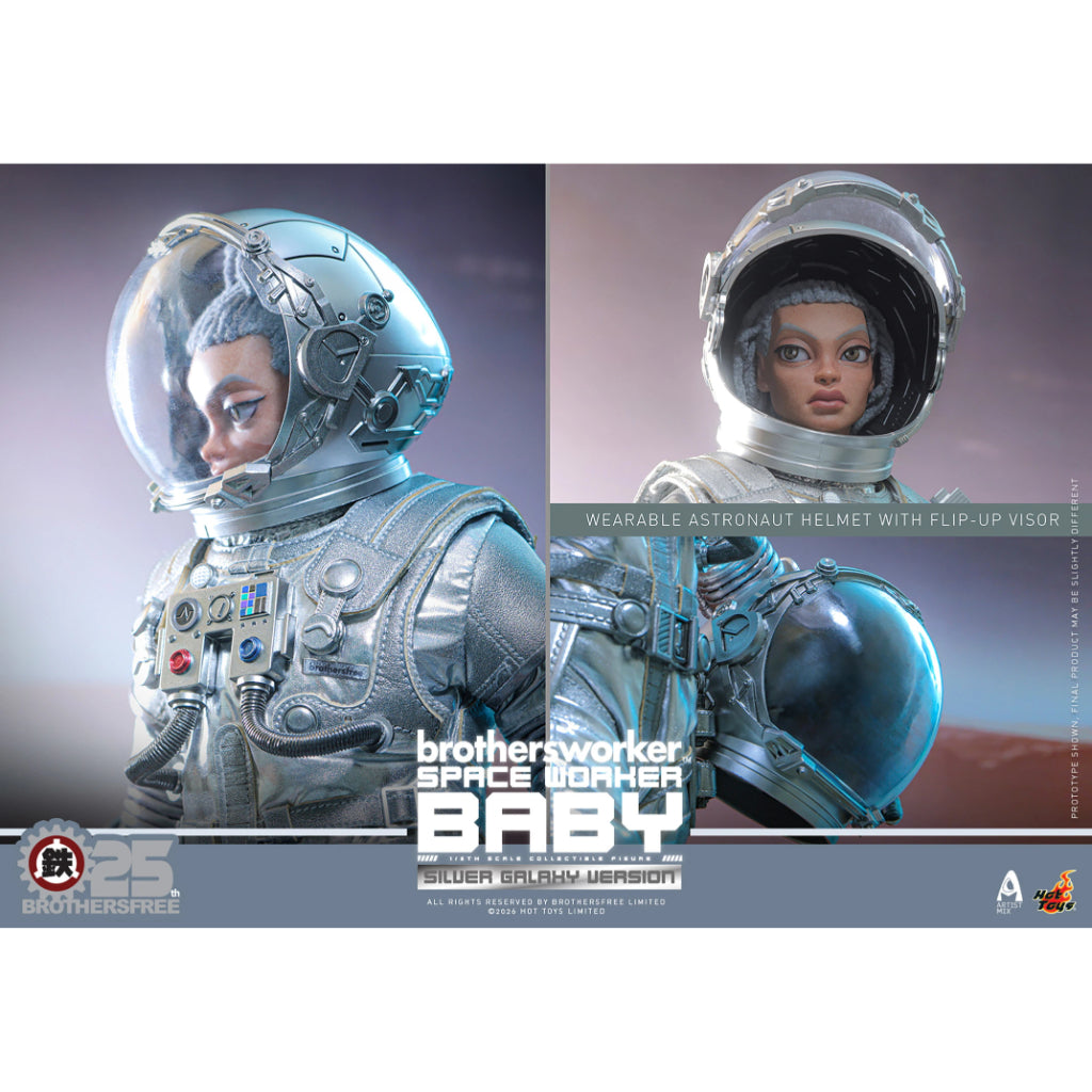 AMC041 Brothersfree x Hot Toys - 1/6th scale Space Worker Baby (Brothersfree 25th Silver Galaxy Version)