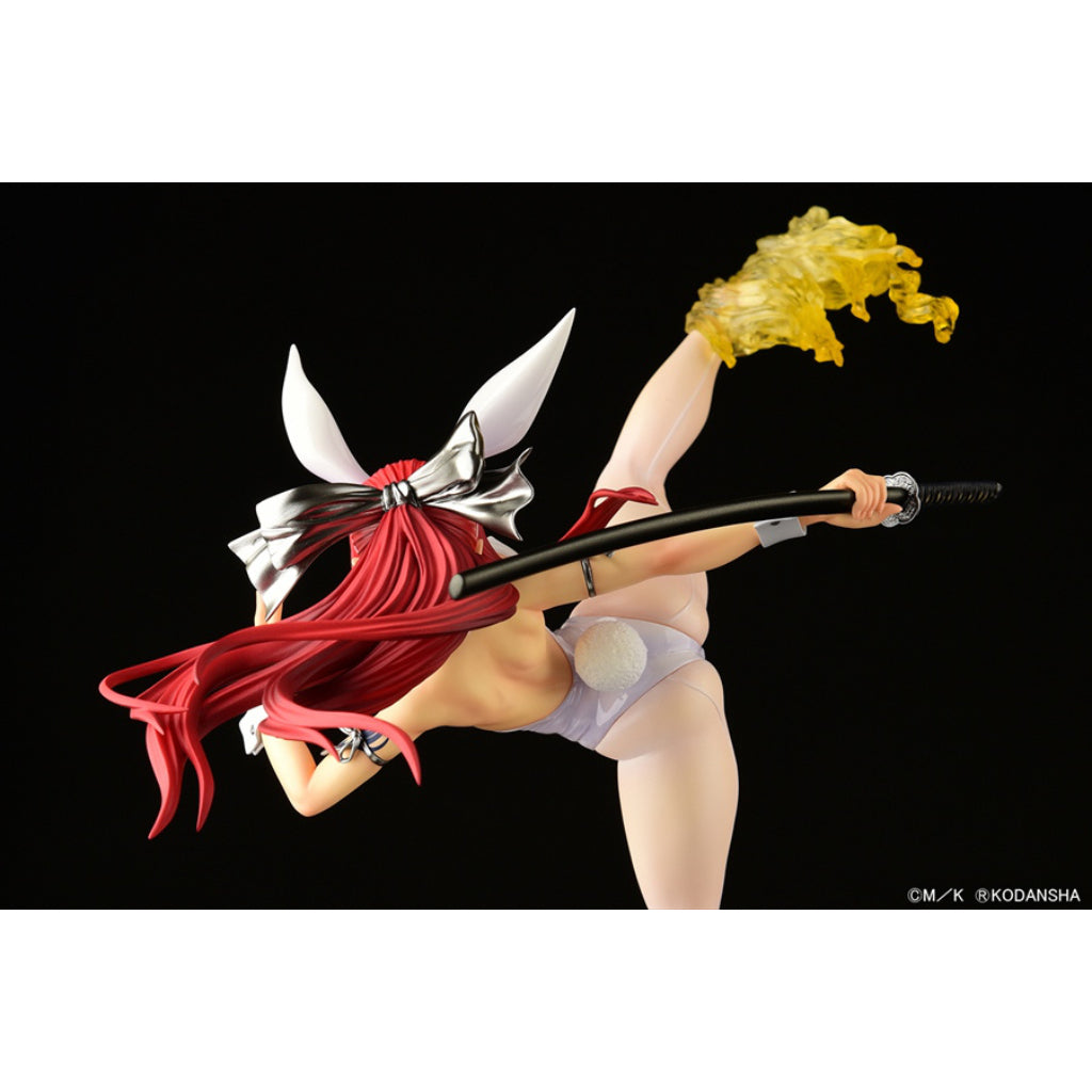 Fairy Tail - Erza Scarlet High Kick Ver. White Bunny Figurine