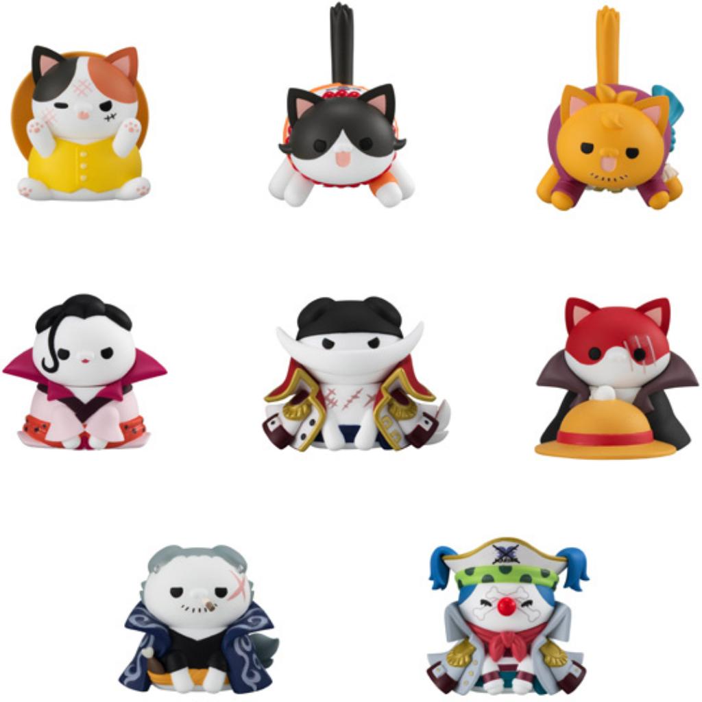 Mega Cat Project One Piece Nyan Piece Nyan! Ver. - Luffy & Paramount War Of Marineford (Box Of 8)