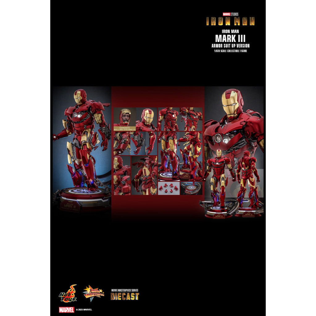MMS825D72 - Iron Man 1/6th Scale Iron Man Mark III (Armor Suit Up Version)