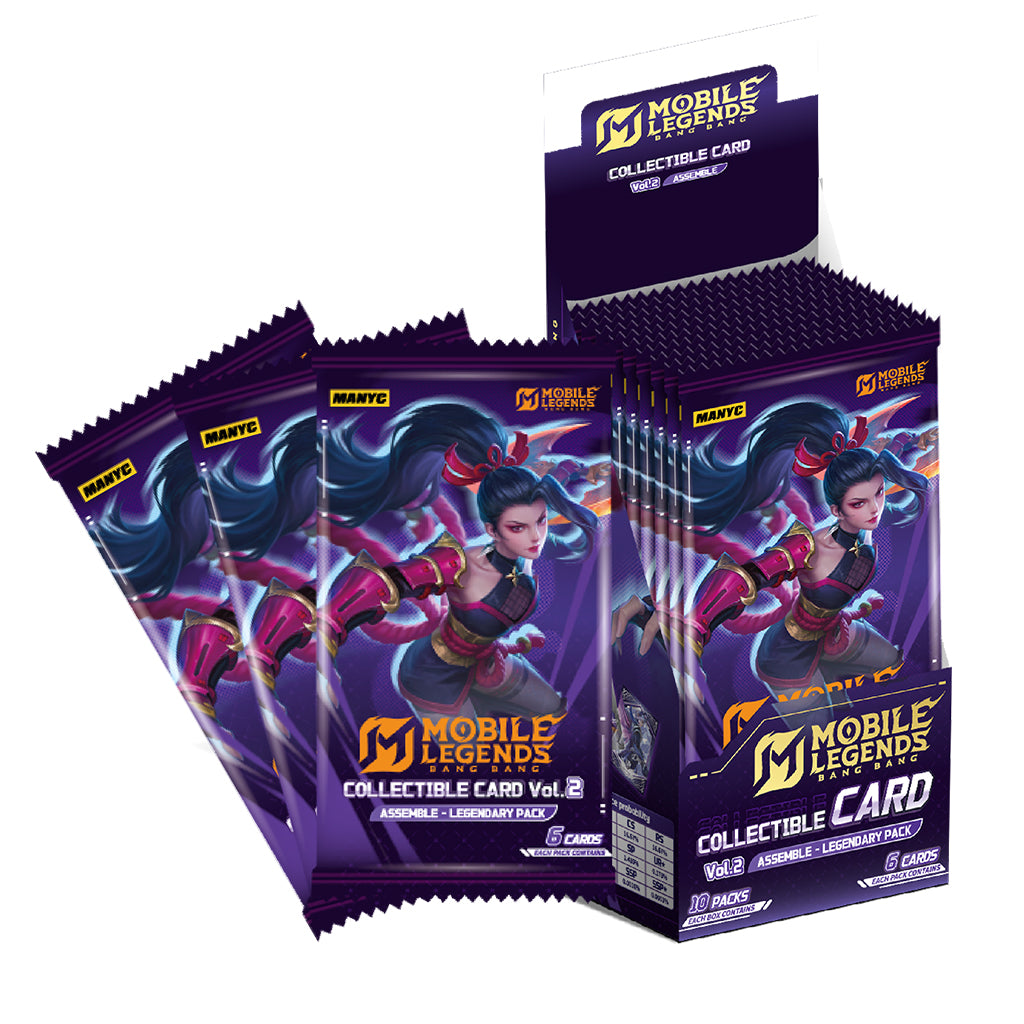 MANYC Mobile Legend Bang Bang Collectible Card Vol. 2 Assemble Legendary Pack