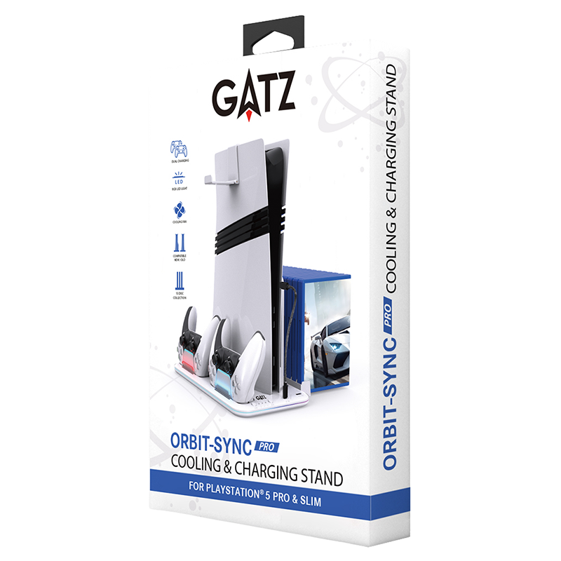 Gatz PS5 Pro & Slim Orbit-Sync Cooling & Charging Stand