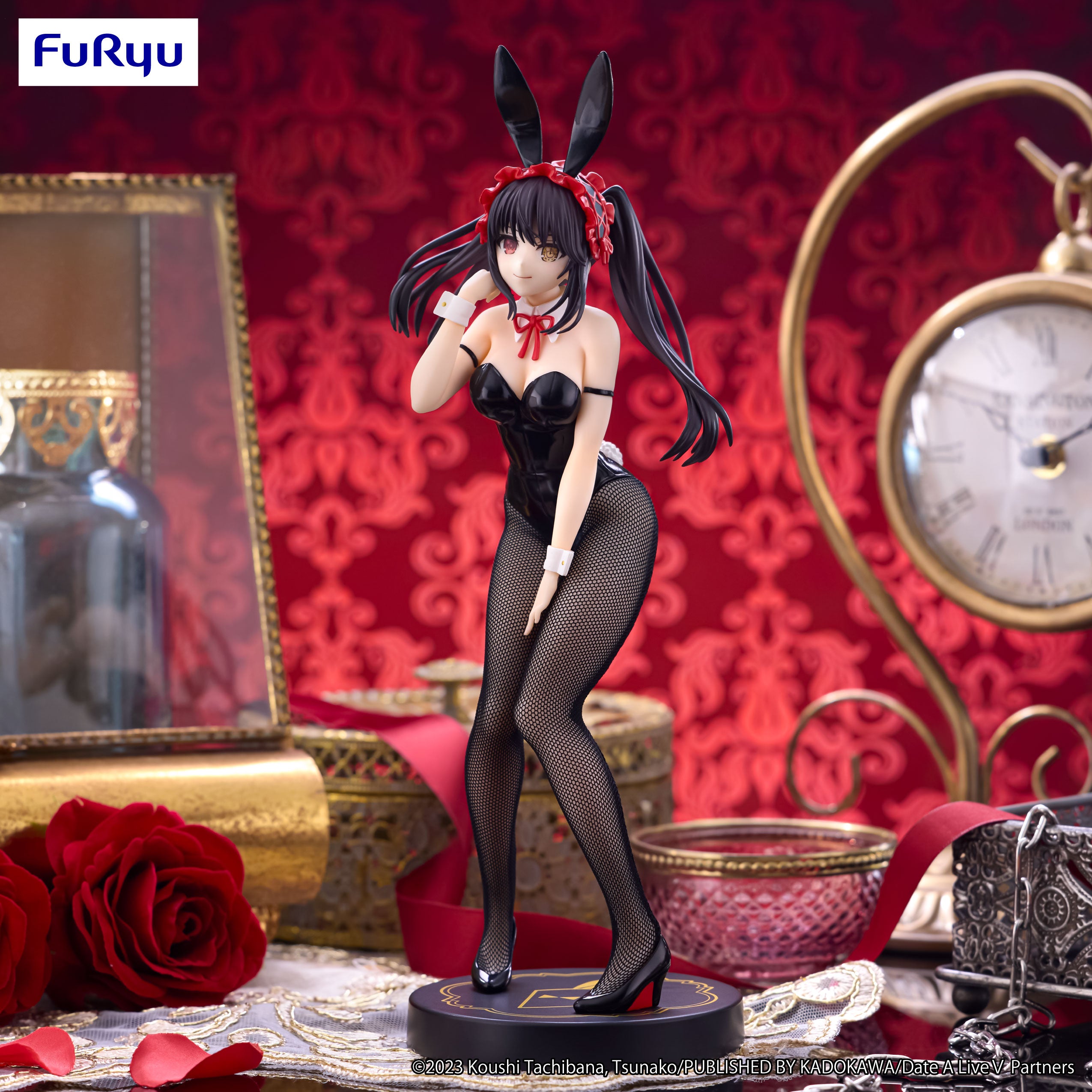 FuRyu Kurumi Tokisaki Black Ver. BiCute Bunnies Date A Live V Figure