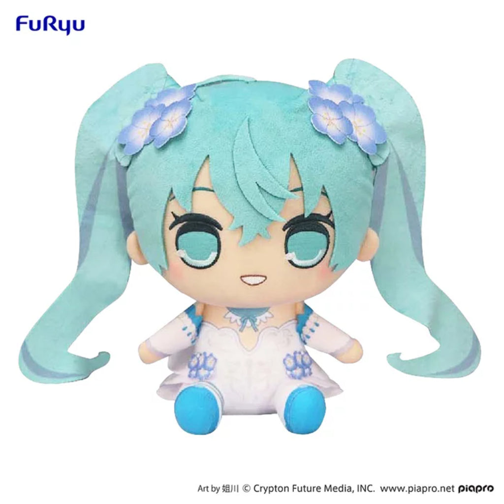 FuRyu Hatsune Miku Flower Fairy Nemophila Ver Kyurumaru Vol.3 Big Plush