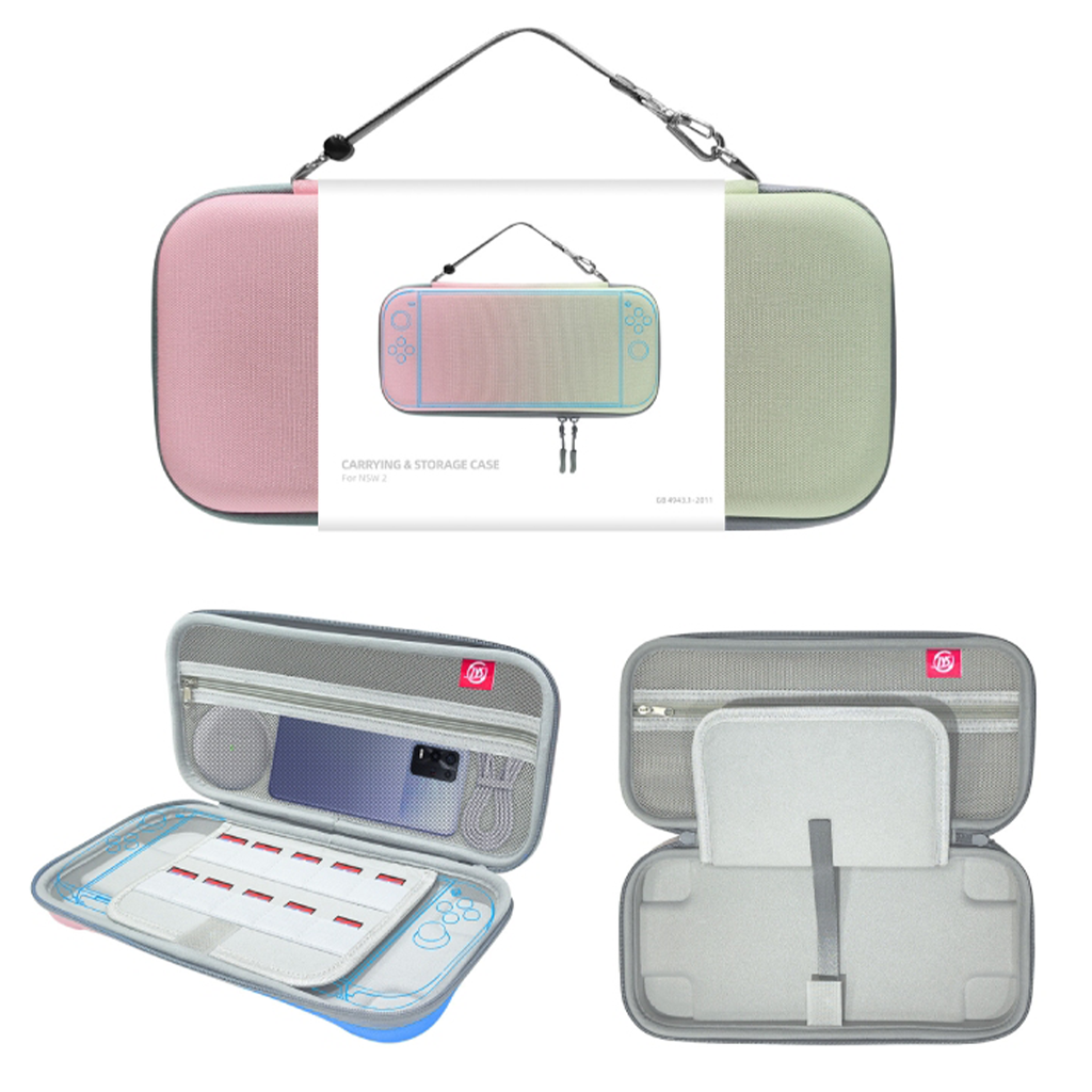 JYS NS2 Carrying & Storage Case Pink/Green NS2283-V2