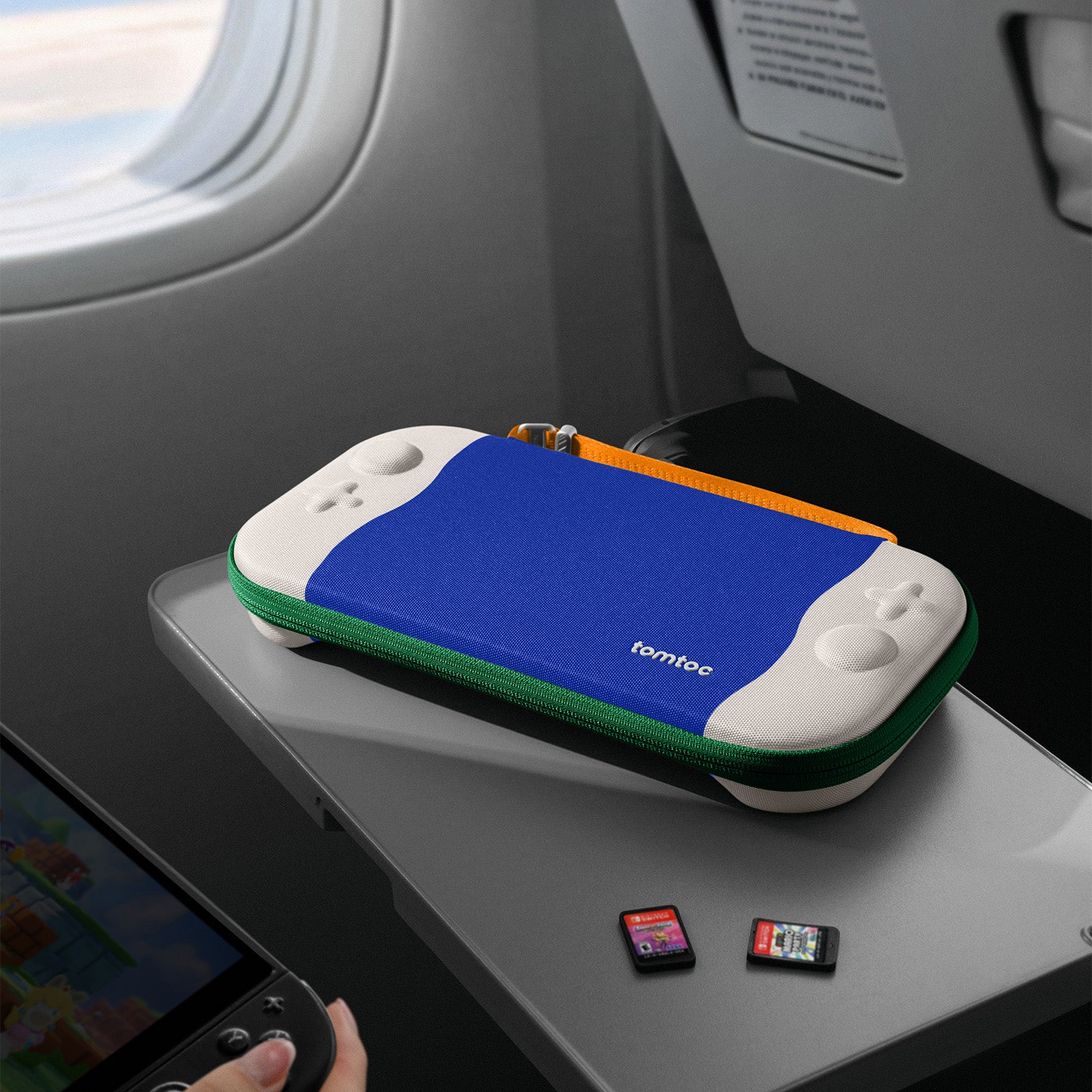 tomtoc FancyCase-G05 Nintendo Switch 2 Slim Case - Blue Wave