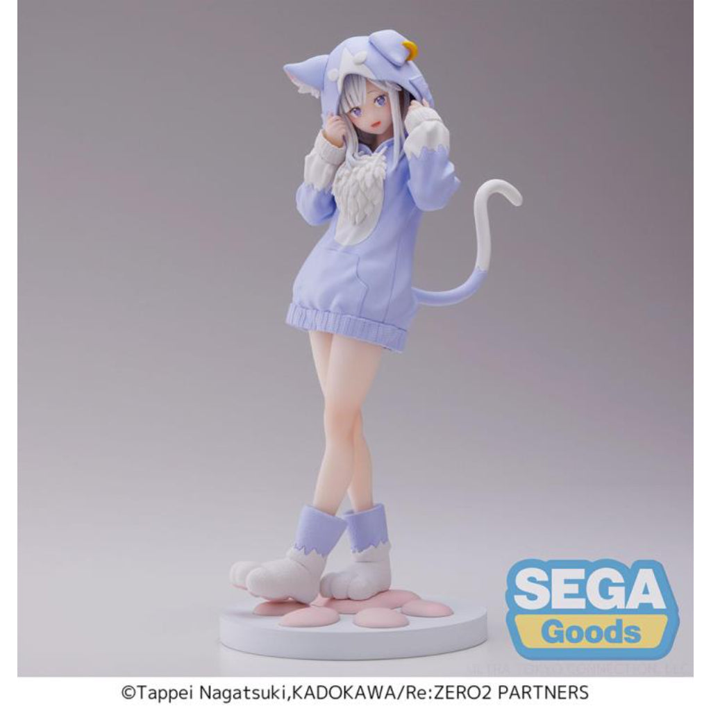 Sega Emilia Fluffy Pack Luminasta Re Zero Figure