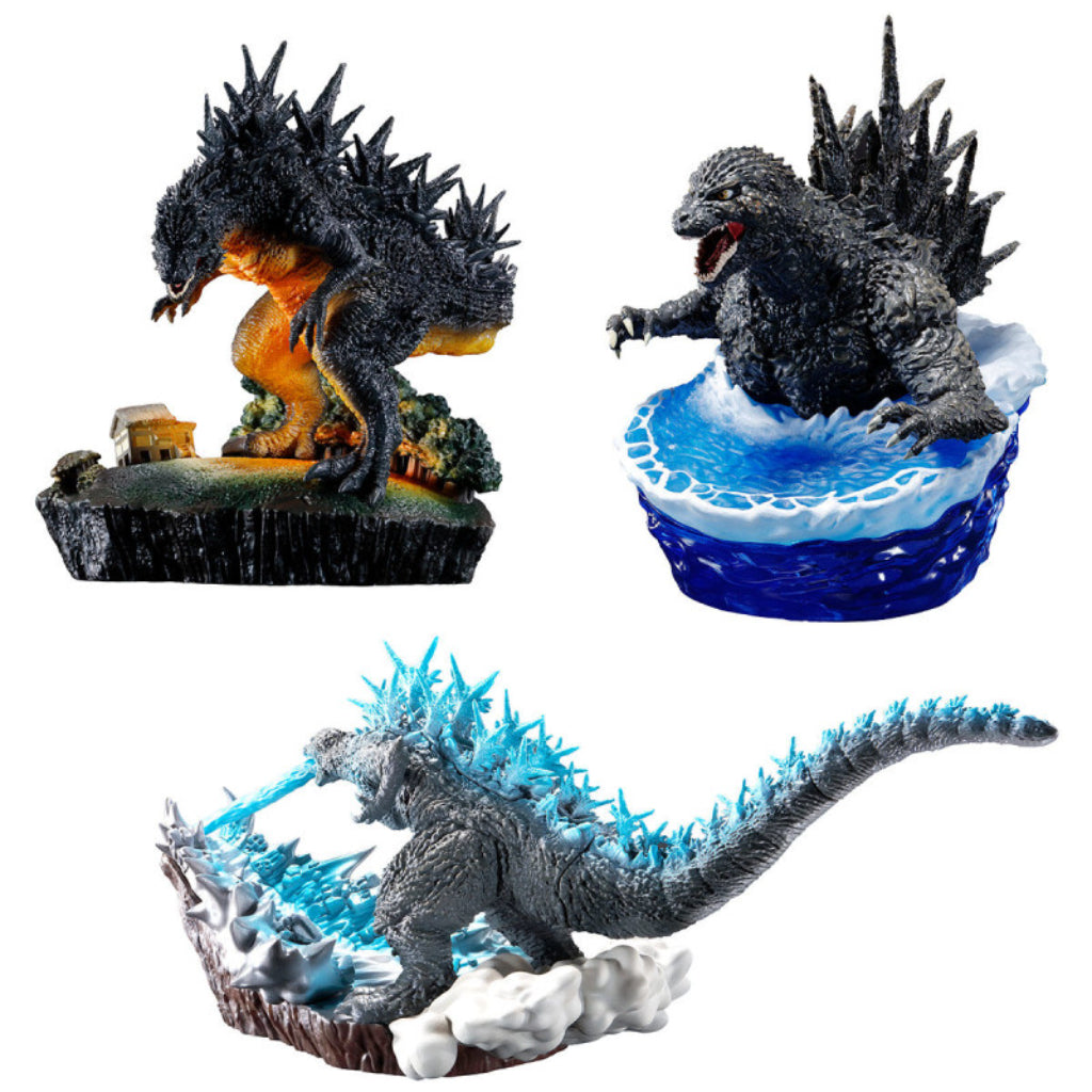 MegaHouse Godzilla -1.0 Petitrama EX From 0 to -1 With Bonus Set