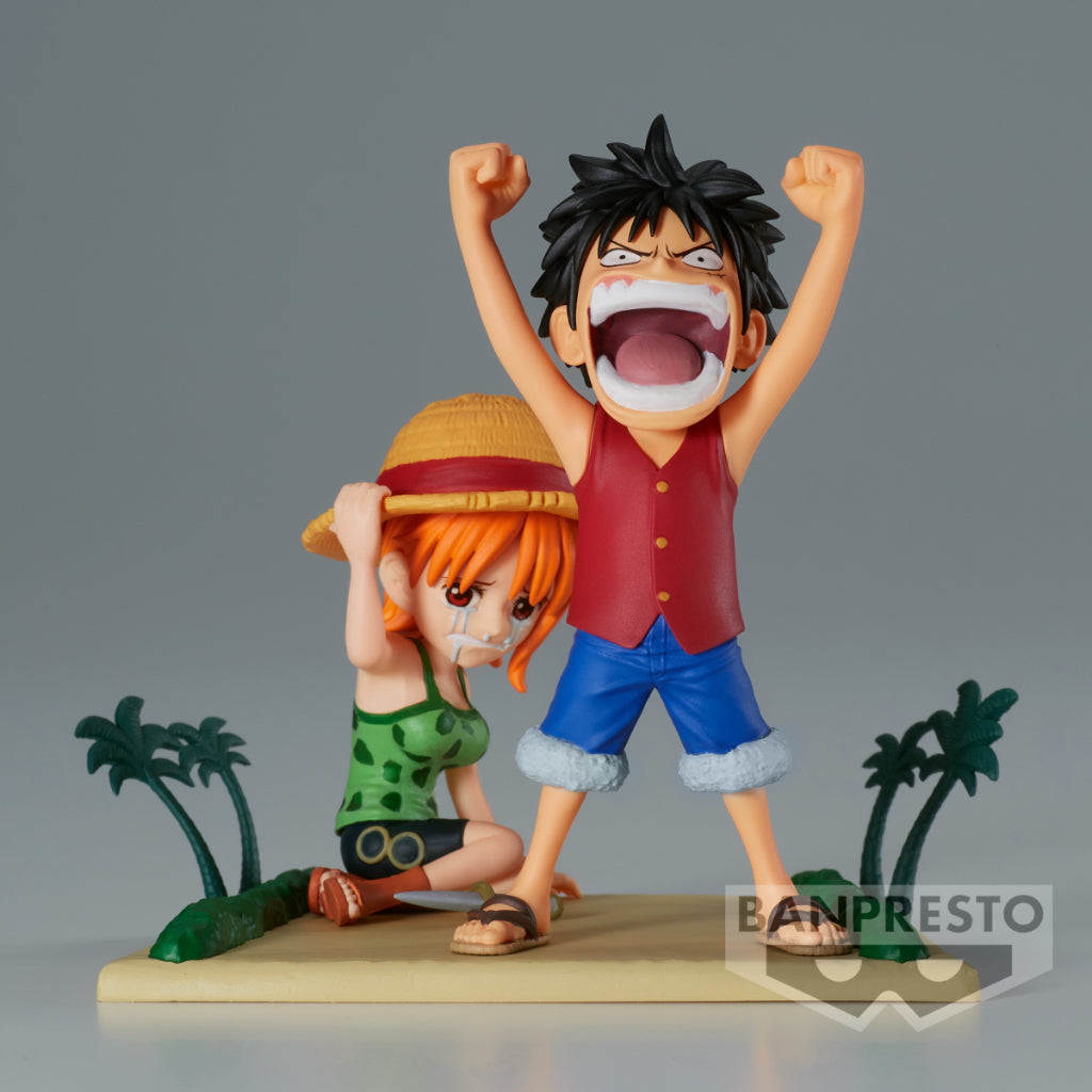 Banpresto WCF Monkey D.Luffy & Nami Log Stories One Piece