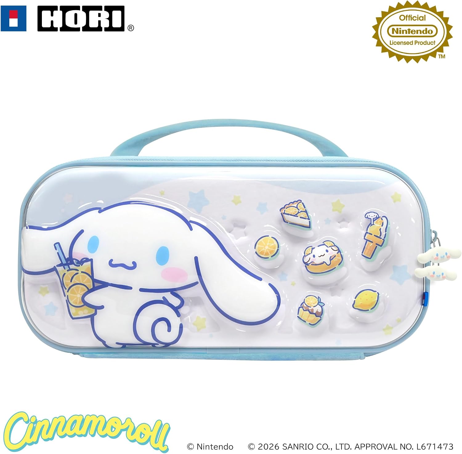 COMARU HORI 3D Hybrid Hard Pouch for Nintendo Switch 2 (Cinnamoroll Collectio