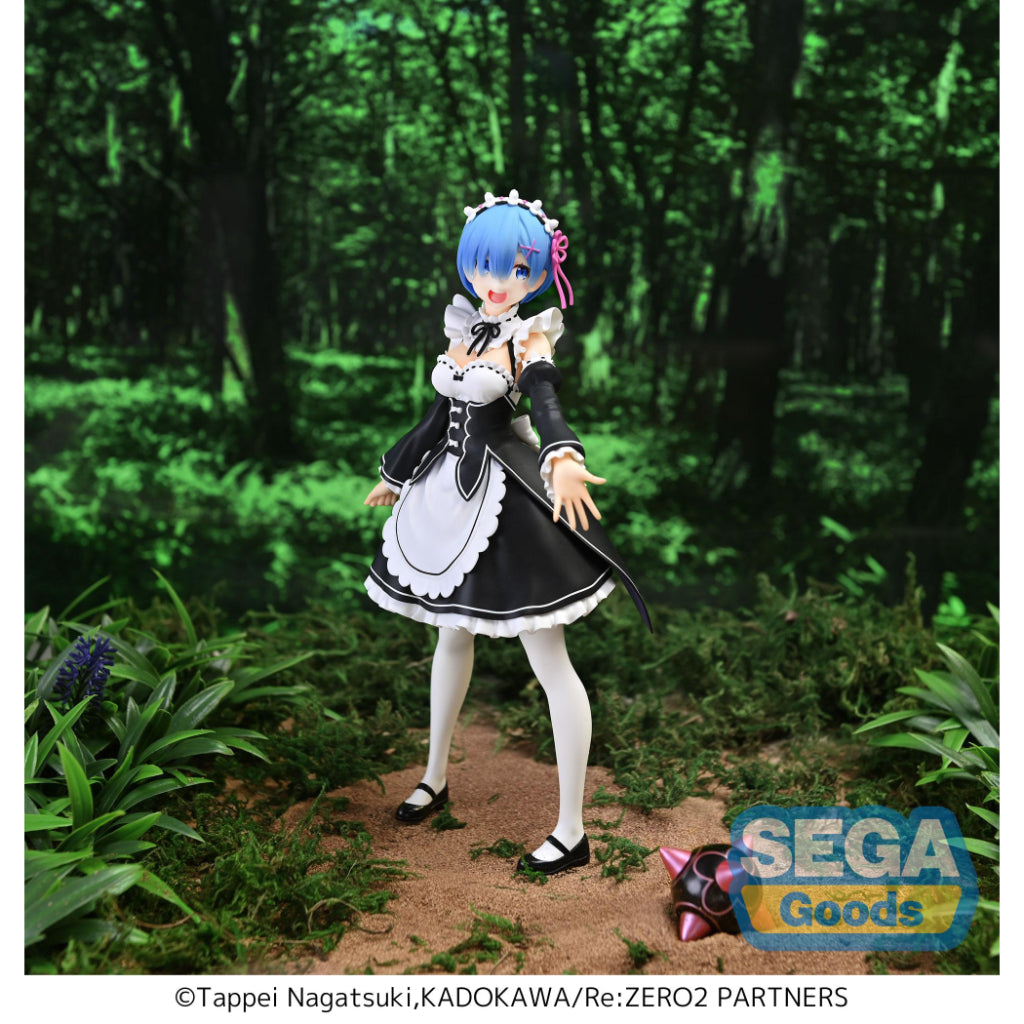 Figurine Rem Re Zéro robe dragon de la marque SEGA, 21cm