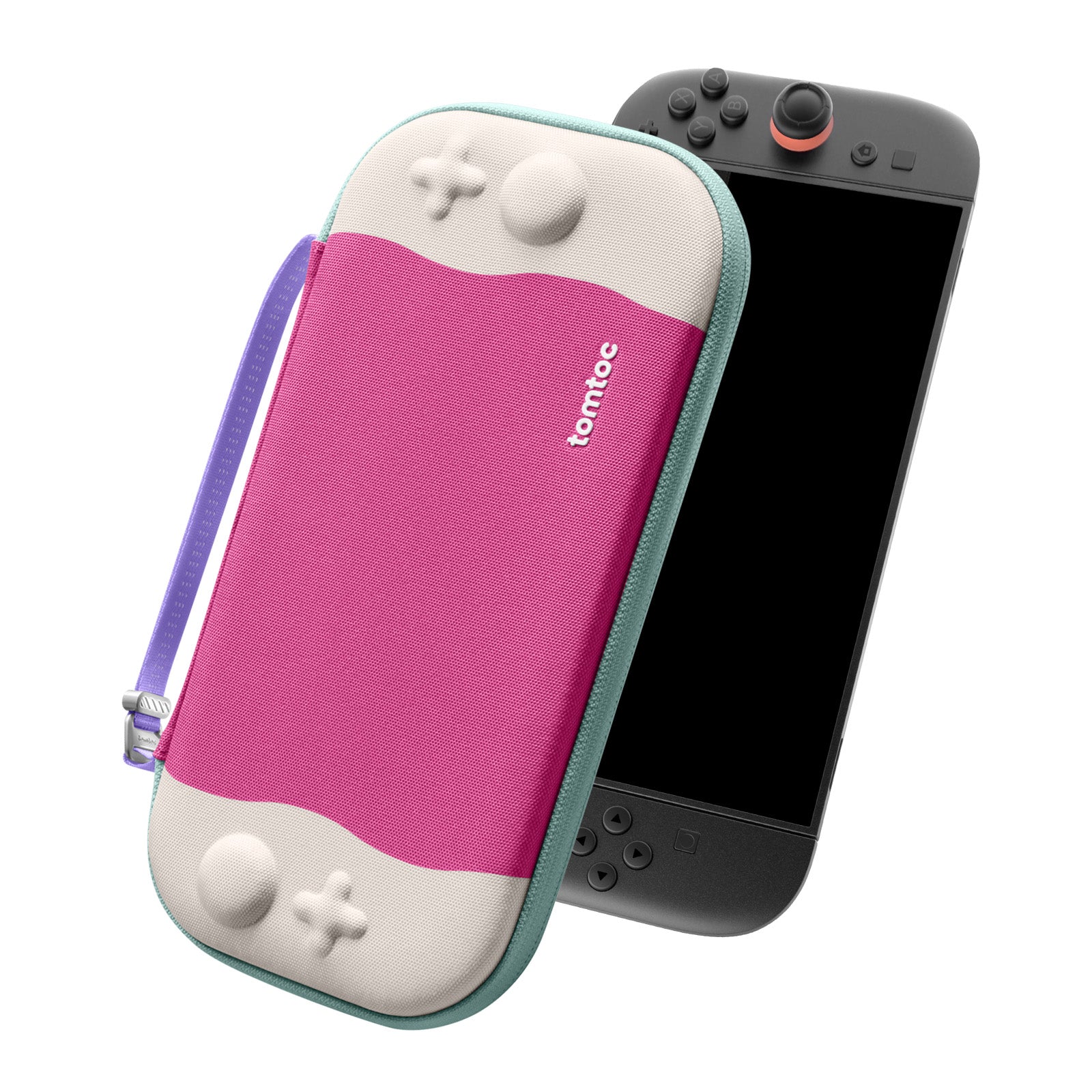 tomtoc FancyCase-G05 Nintendo Switch 2 Slim Case - Peach