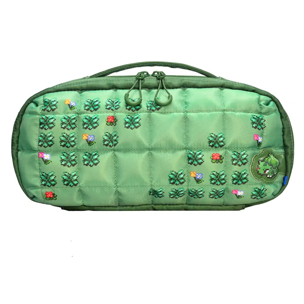 HORI Kurting Medium Pouch (Pokemon Pixel Green) for Nintendo Switch 2 (NSX-192A)