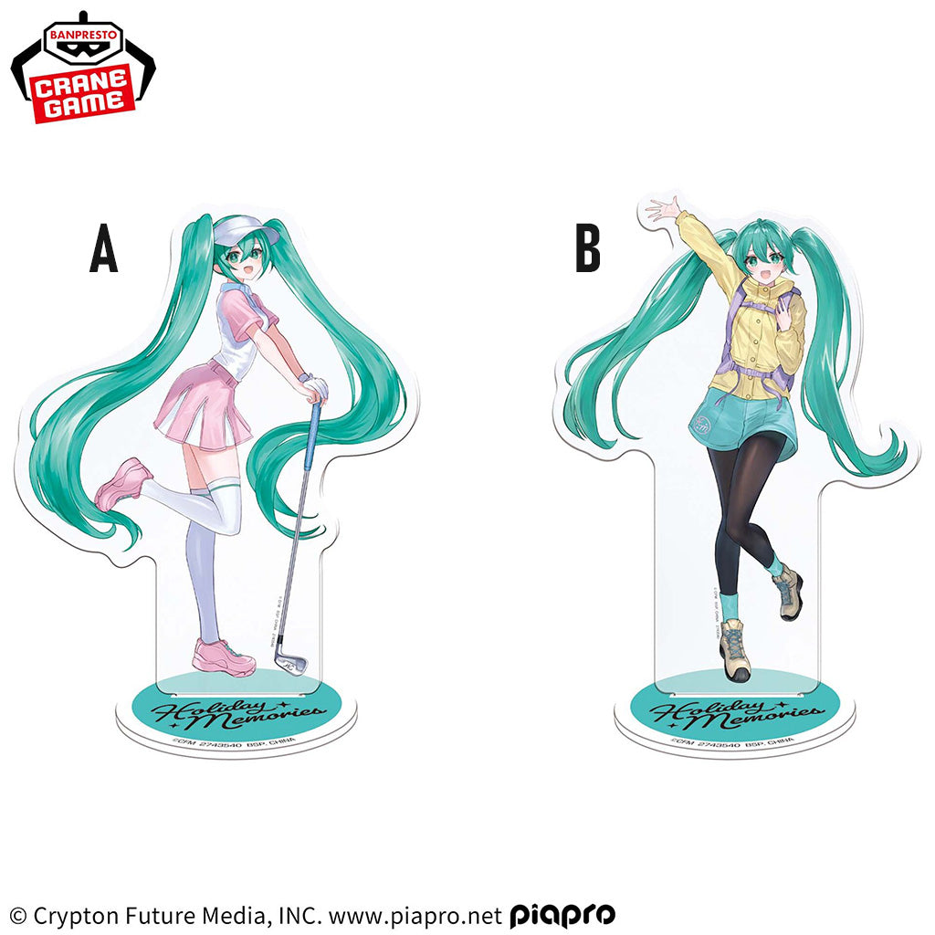 Banpresto Hatsune Miku Holiday Memories Big Size Acrylic Stand