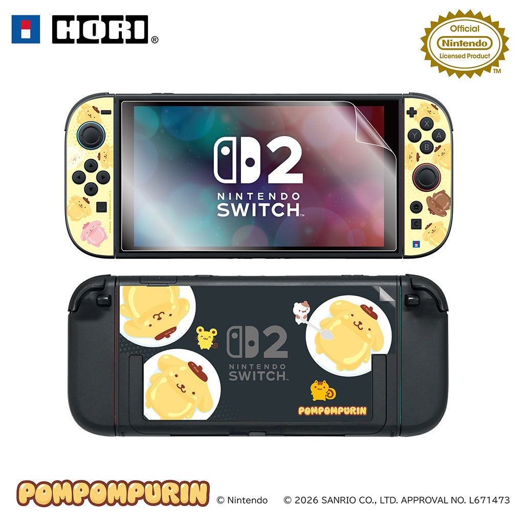 HORI Decoration Kit + Toy Cleaner for Nintendo Switch 2 - Sanrio Series (Pompompurin) (NSX-260A)