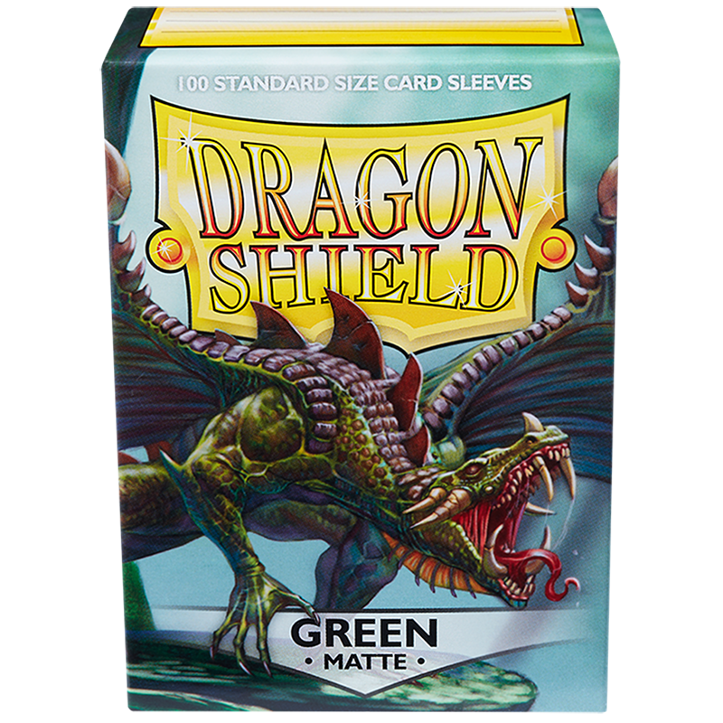 Dragon Shield Matte Sleeves 100CT - Green (Standard Size)