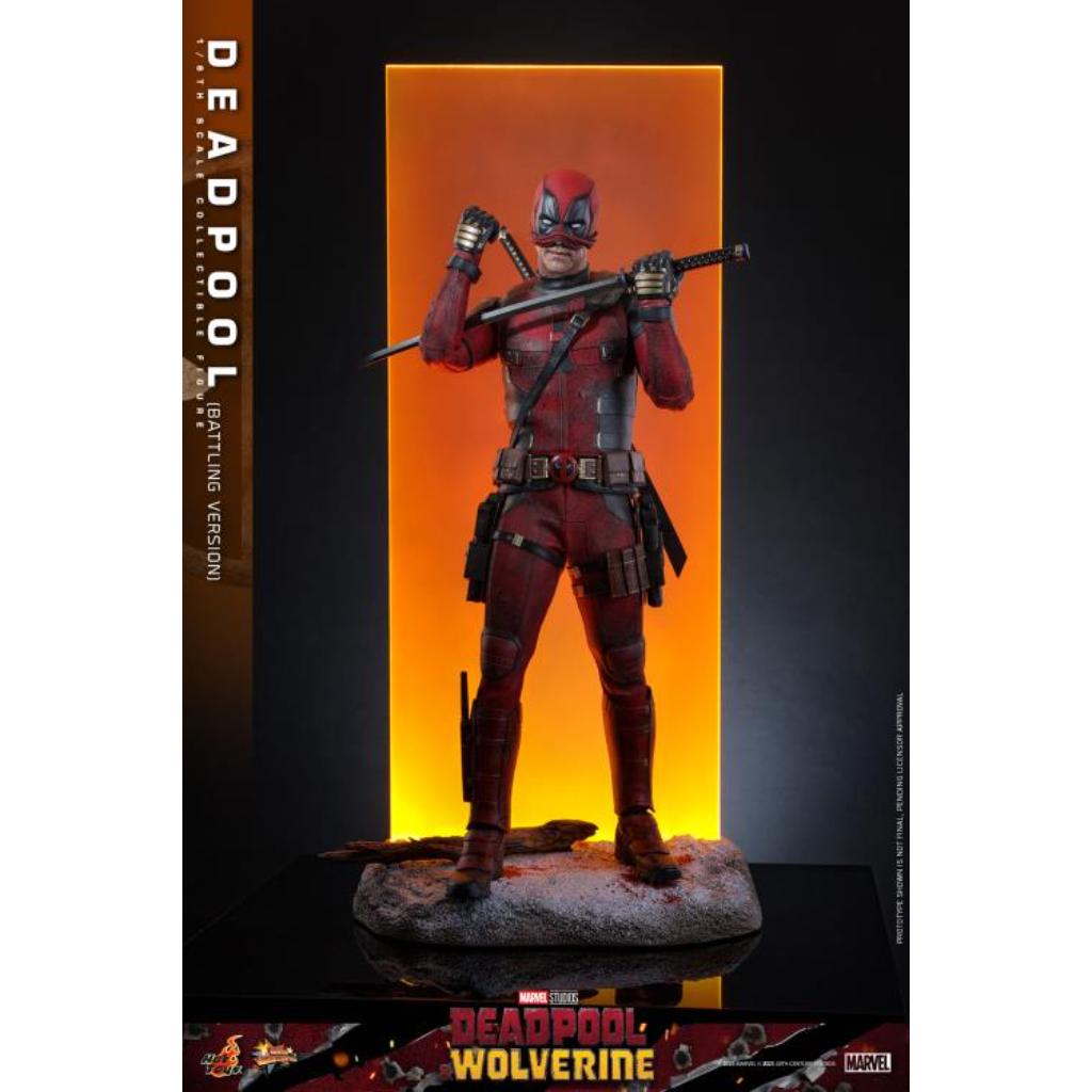 MMS782 Deadpool & Wolverine - 1/6th scale Deadpool (Battling Version) Collectible Figure