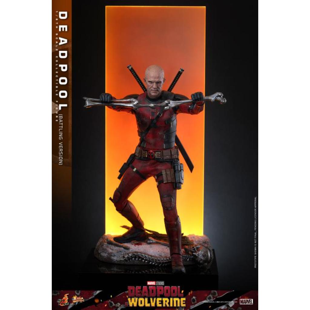 MMS782 Deadpool & Wolverine - 1/6th scale Deadpool (Battling Version) Collectible Figure