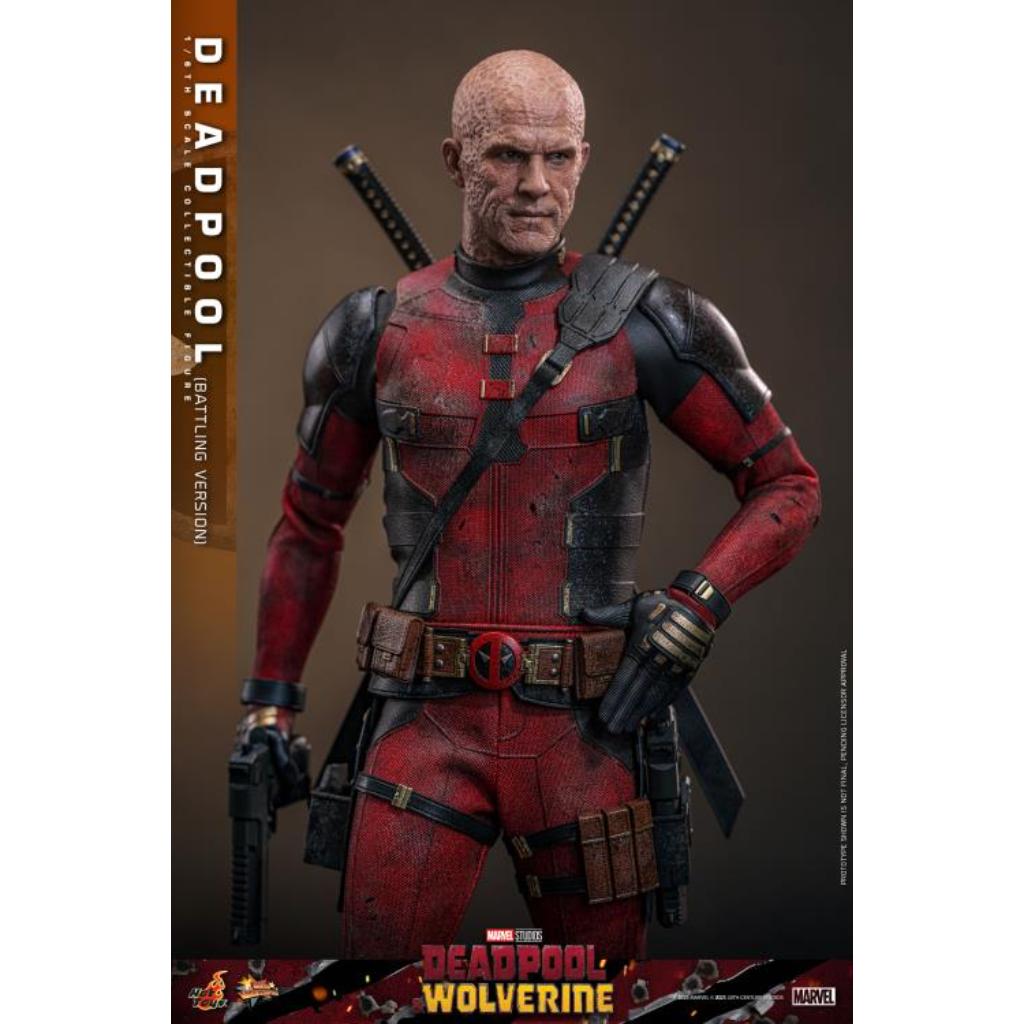 MMS782 Deadpool & Wolverine - 1/6th scale Deadpool (Battling Version) Collectible Figure