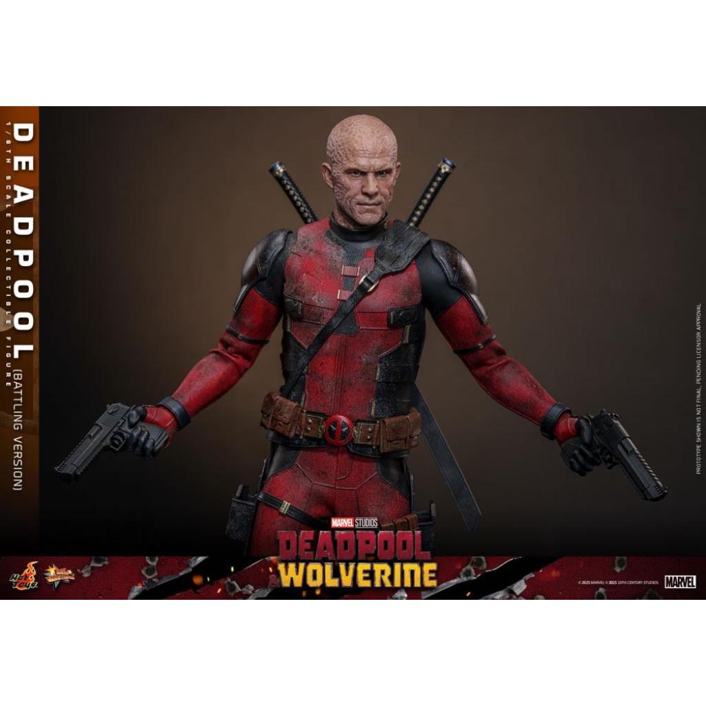 MMS782 Deadpool & Wolverine - 1/6th scale Deadpool (Battling Version) Collectible Figure