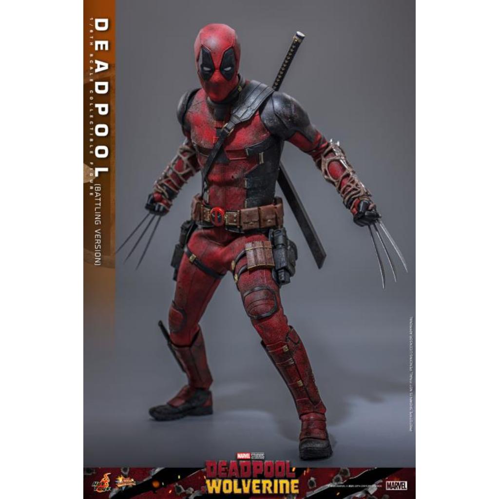MMS782 Deadpool & Wolverine - 1/6th scale Deadpool (Battling Version) Collectible Figure