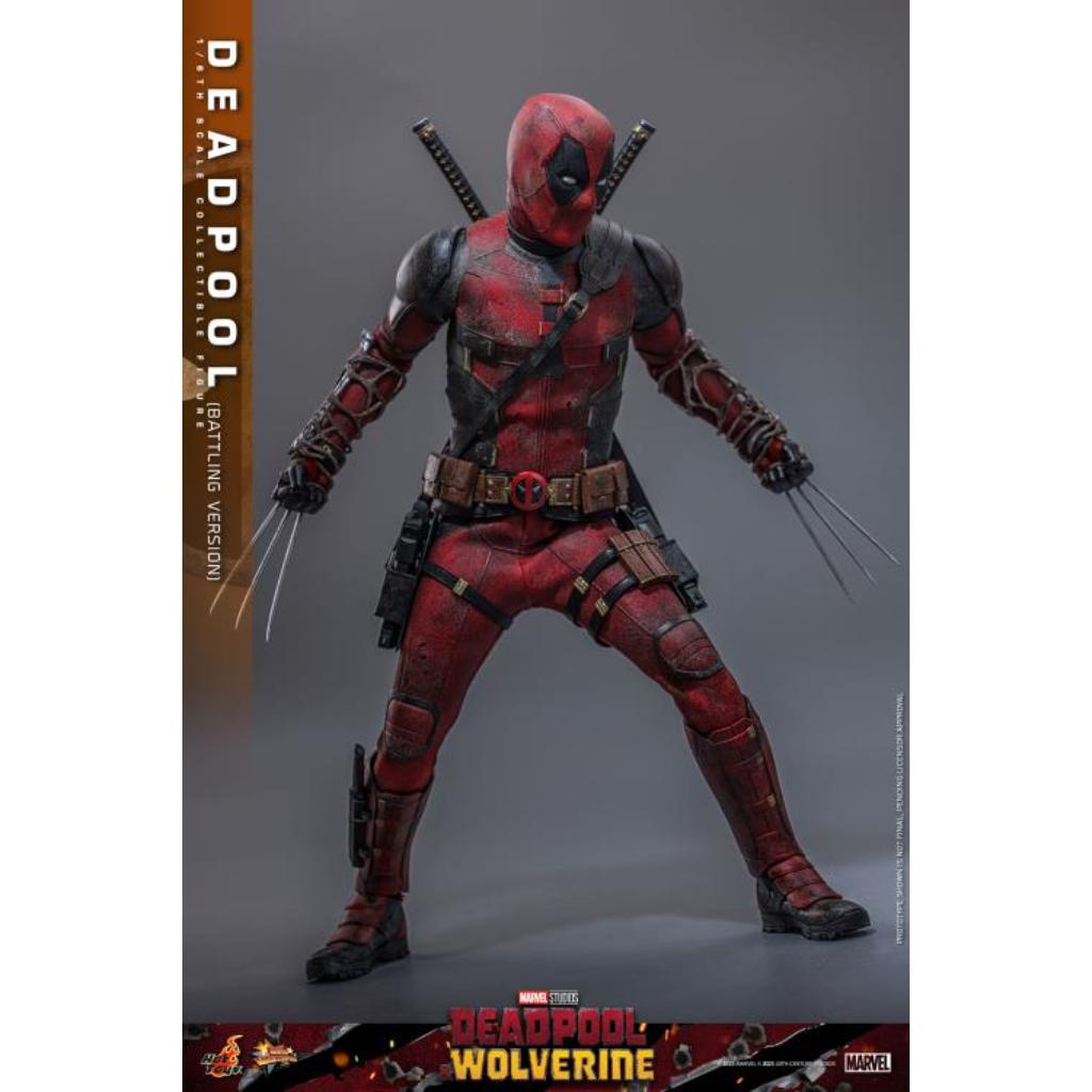 MMS782 Deadpool & Wolverine - 1/6th scale Deadpool (Battling Version) Collectible Figure